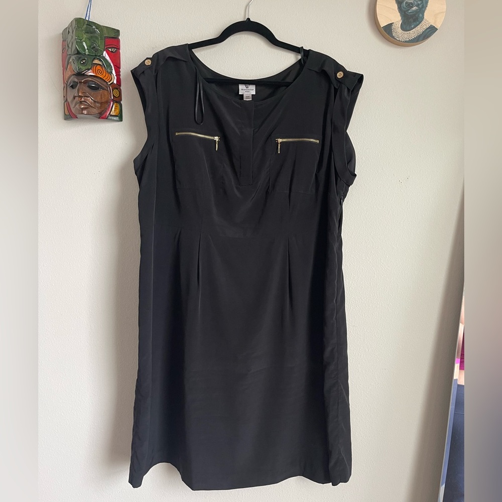 Worthington work dress with gold details